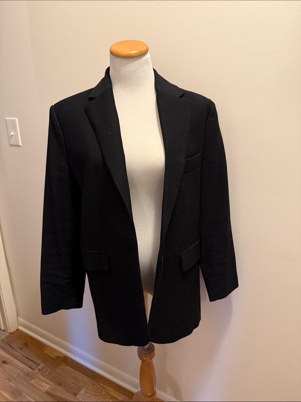 Mango oversized black blazer
